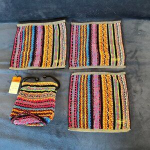 Missoni Stricia Lot of Small Drawstring Bag & 3 Handkerchiefs !!